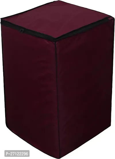 Luxury Crafts Fully  Automatic Top load Washing Machine Cover Suitable For Ifb, Samsung, Lg 6 Kg, 6.2 Kg, 6.5 Kg (80 X 51 X 86 Cms) | Waterproof  Dust Proof | Polyester- (Pack of 1)-Maroon-thumb3