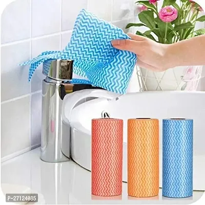 Luxury Crafts  Kitchen Tissue|Kitchen Napkin| Kitchen Tissue Roll | Kitchen Cleaning Paper | Tissue Paper | Tissue Cloth | Wipe roll Multilayer Tissue Roll( 50 Sheets per Roll)(Pack of 3 Roll)-Multico-thumb0