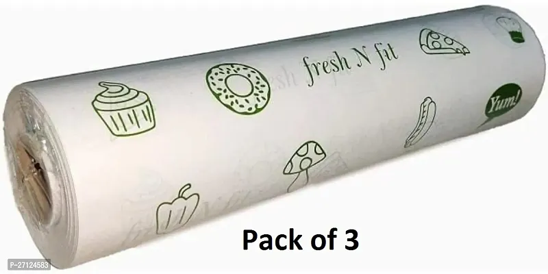 Luxury Crafts Food Wraping Paper Roll - Premium Non-Stick Butter Wrapping Paper  Food Wrapping Paper, Re-Heatable Non Stick Paper, Oven Safe Parchment Paper,Large- Pack of 3( 1 kg Total)