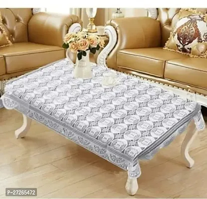 Luxury Craft  2 pieces  Center Table Cover | Kitchen Dining Tablecloth | 4 Seater Center Table Cover | Center Table Cover ,Net Table cloth-40x60 inches(Pack of 2)-thumb0