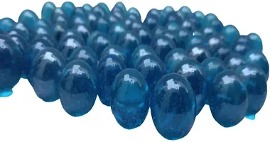 Luxury Crafts Marbles 30Pcs-Glass Playing Balls-Kanche-Goli-Traditional Indian Game-Glass Stones-Aquarium Fillers-Gel Candle Fillers for Kids 25Mm- Multi(Pack of 30)- Blue-thumb1