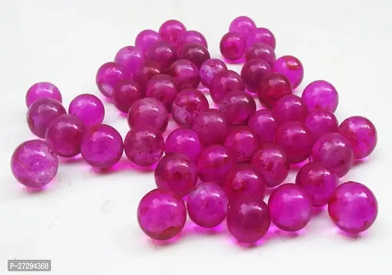 Luxury Crafts Marbles 90Pcs-Glass Playing Balls-Kanche-Goli-Traditional Indian Game-Glass Stones-Aquarium Fillers-Gel Candle Fillers for Kids 25Mm- (Pack of 90)- Pink-thumb0