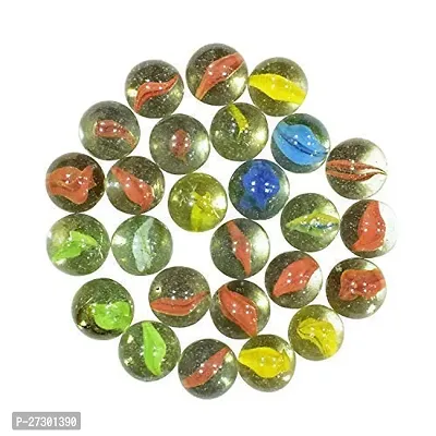 Luxury Crafts handicrafts  50 pcs Decorative Colourful Glass Marble Balls for Playing Games/Kanche for Kids/Children and for Aquarium II Multicolor Traditional Games Set of -50(Multicolor)