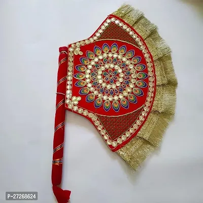 Designer Embroidered Hand Fan For Decorative and Gifting