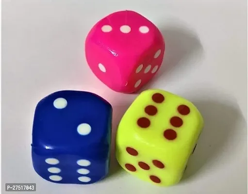 Dice Games Six Sided 25.5mm Very Big Size Pack of 3 Pieces-thumb0