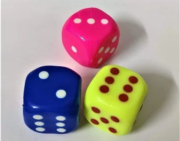 Dice Games Six Sided 25.5mm Very Big Size Pack of 3 Pieces