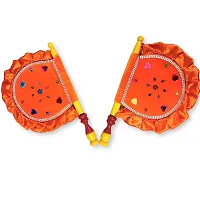 Designer Embroidered Hand Fan For Decorative and Gifting-thumb2