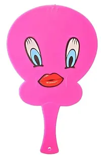 Cute Chick Bird Design Plastic Hand Fan for Kids (Set of 3)-thumb1