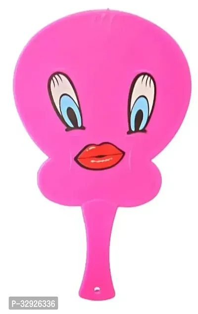 Cute Chick Bird Design Plastic Hand Fan for Kids (Set of 3)-thumb2