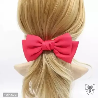 Trendy Rose Red Bow Hair Clip Hair Clip