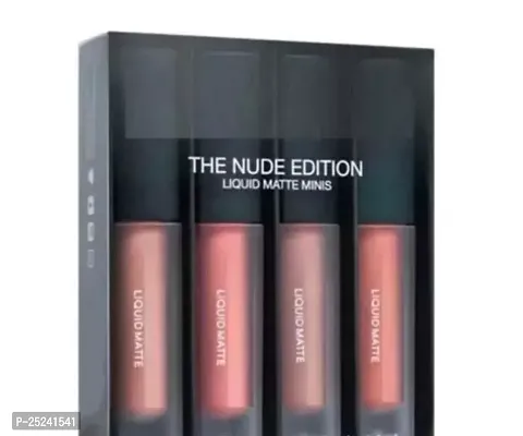 Myn Professional Nude Edition Mini Liquid Lipsticks Pack Of 4-thumb0