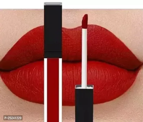 Kiss Proof Beauty Red Velvet Lip Color, Waterproof And Long Lasting All Day, Ruby Red Lipstick Matte Pack Of 1-thumb0