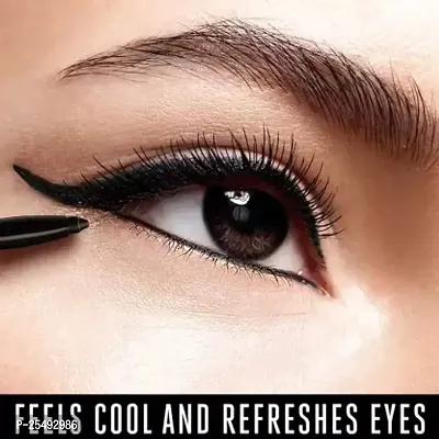 CIVAKI Insta Cool Kajal, Black, Cooling Kohl Liner with Cucumber, Twist Up Pencil  (Black, 0.7 g)-thumb4