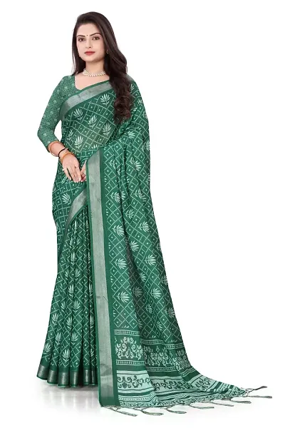 Fancy Blend Saree with Blouse Piece for Women