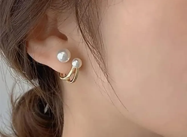 Korean Style Pearl Western Earrings