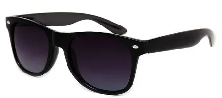Trendy Unisex Black Wayfarer Sunglasses