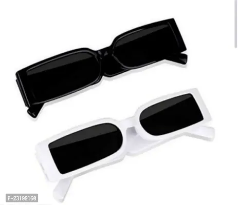 Stylish Best Quality Plastic Sunglasses for Men and Women Pack of 2-thumb0
