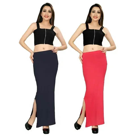 Pack Of 2 Womens Solid Saree Shapewear