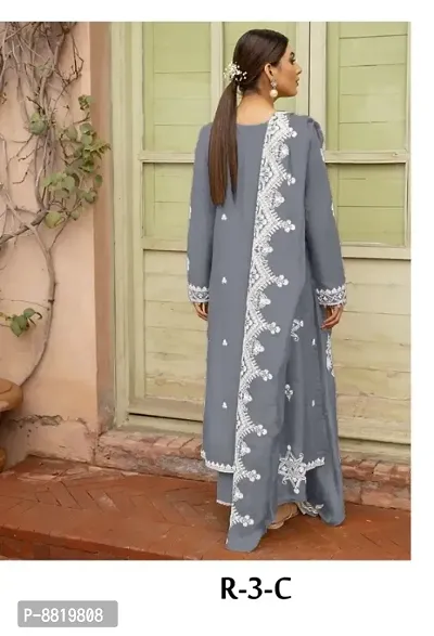 Classic Georgette Embroidered Dress Material with Dupatta-thumb4