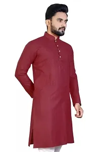 Classic Cotton Blend Striped Kurtas for Men-thumb3