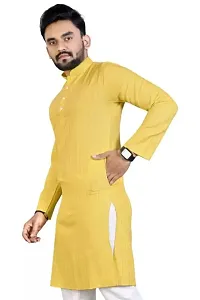 Classic Cotton Blend Striped Kurtas for Men-thumb1