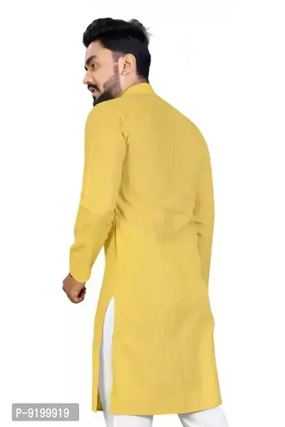 Classic Cotton Blend Striped Kurtas for Men-thumb4