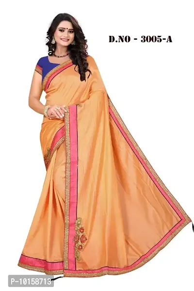 Vichitra Silk Khatli work Saree with Banglory Silk Blouse piece-thumb0