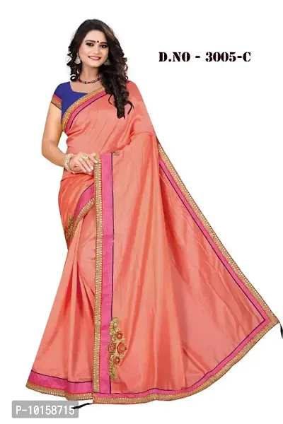 Vichitra Silk Khatli work Saree with Banglory Silk Blouse piece