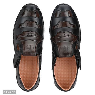 Foxyfoot Black Men Sandals