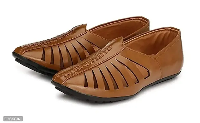 Foxyfoot Tan Men Sandals