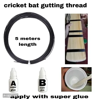 Cricket bat threading nylon thread with super glue combo pack-thumb0