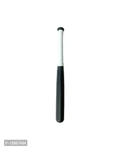 Black coloured wooden base ball bat for game and self defence.