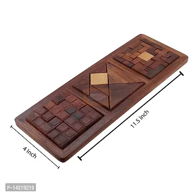 3 in 1  Blocks  Puzzles Color Brown-thumb3