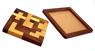 Wooden 3D Puzzle Color Brown-thumb1