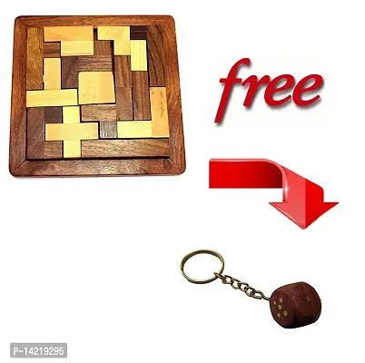 Wooden 3D Puzzle Color Brown-thumb5