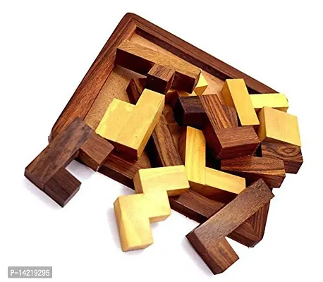Wooden 3D Puzzle Color Brown-thumb3