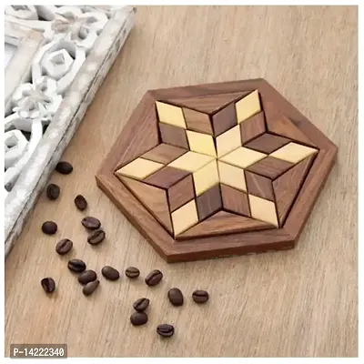 30-Piece Star Jigsaw Puzzle Color Brown