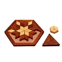 30-Piece Star Jigsaw Puzzle Color Brown-thumb1