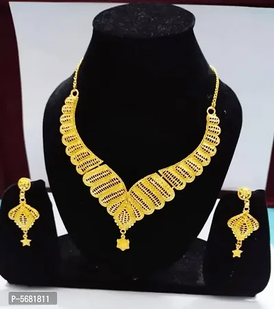Latest Beautiful Brass Jewellery Set for Women-thumb2