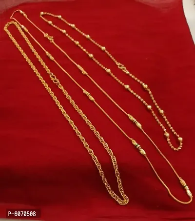 women brass gold plated chain