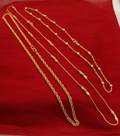 women brass plated chain