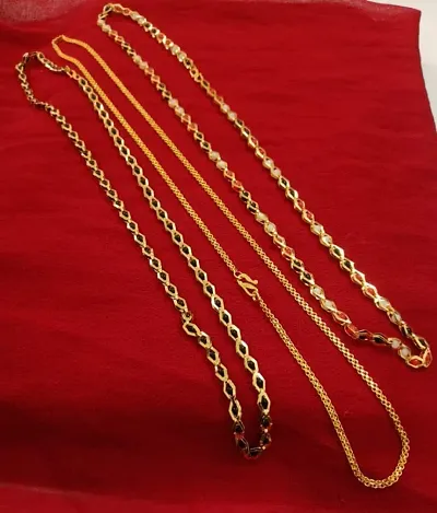 Beautiful Brass Gold Plated Chains for Women