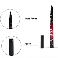 Womens  Girls KTABRIZ 36H Long-lasting Black Waterproof Liquid Pencil Eyeliner - (Pack of 6)-thumb2