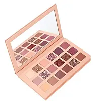 EYESHADOW PALLET 18 SHADES WITH MIRROR INBUILTKTABRIZ Nude 18 Shades Eyeshadow Palette Multicolor-thumb3