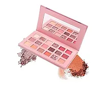 EYESHADOW PALLET 18 SHADES WITH MIRROR INBUILTKTABRIZ Nude 18 Shades Eyeshadow Palette Multicolor-thumb1