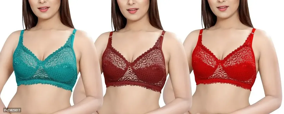 Stylish Cotton Bra For Women Pack Of 3