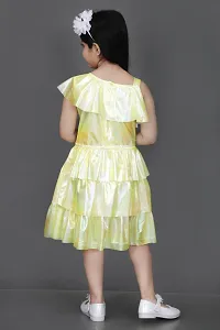 Girls Trendy Self Design Dress-thumb1