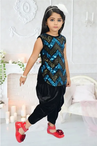 Diwali Special Girls Cotton Kurta Sets