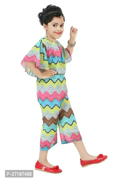 Fabulous Multicoloured Georgette Jumpsuits For Girls-thumb3