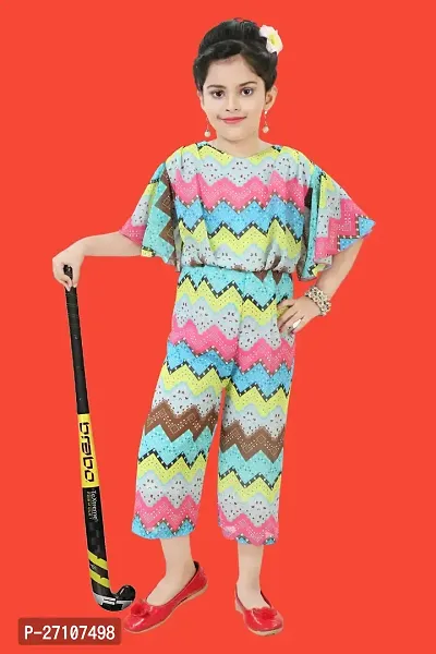 Fabulous Multicoloured Georgette Jumpsuits For Girls-thumb0